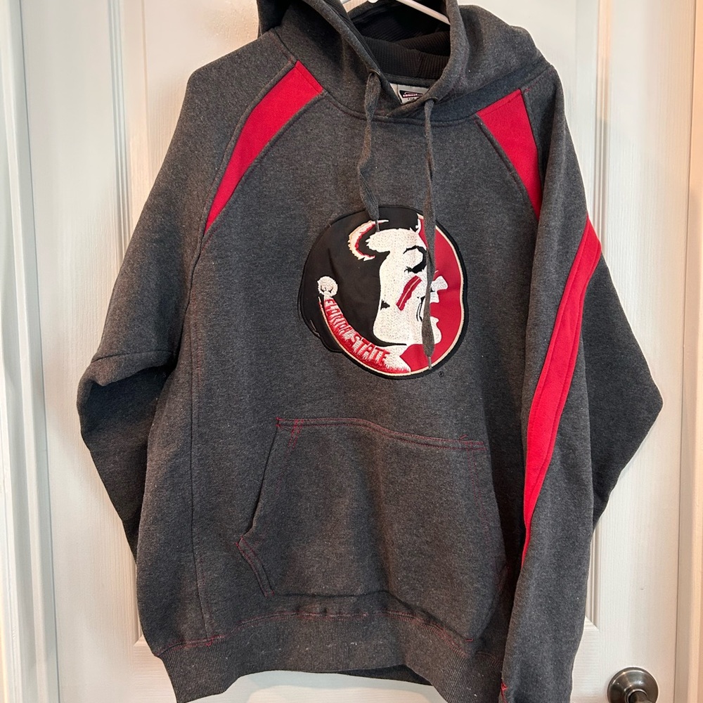 Florida State University Colosseum Charcoal and Crimson Men's Hoodie